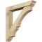 Ekena Millwork Balboa Traditional Rough Sawn Bracket w/ Offset Brace, Douglas Fir, 6"W x 34"D x 34"H BKT0604X34X34BOA01RDF - alternate 1